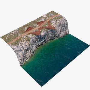cliff rock terrace 3D model