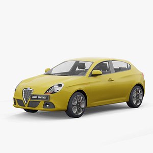 3D Alfa Romeo Giulietta 2011 lowpoly model