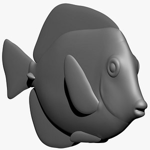 Purple Tang 3D model