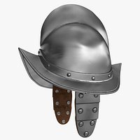 Morion Helmet with Wings 3D Model