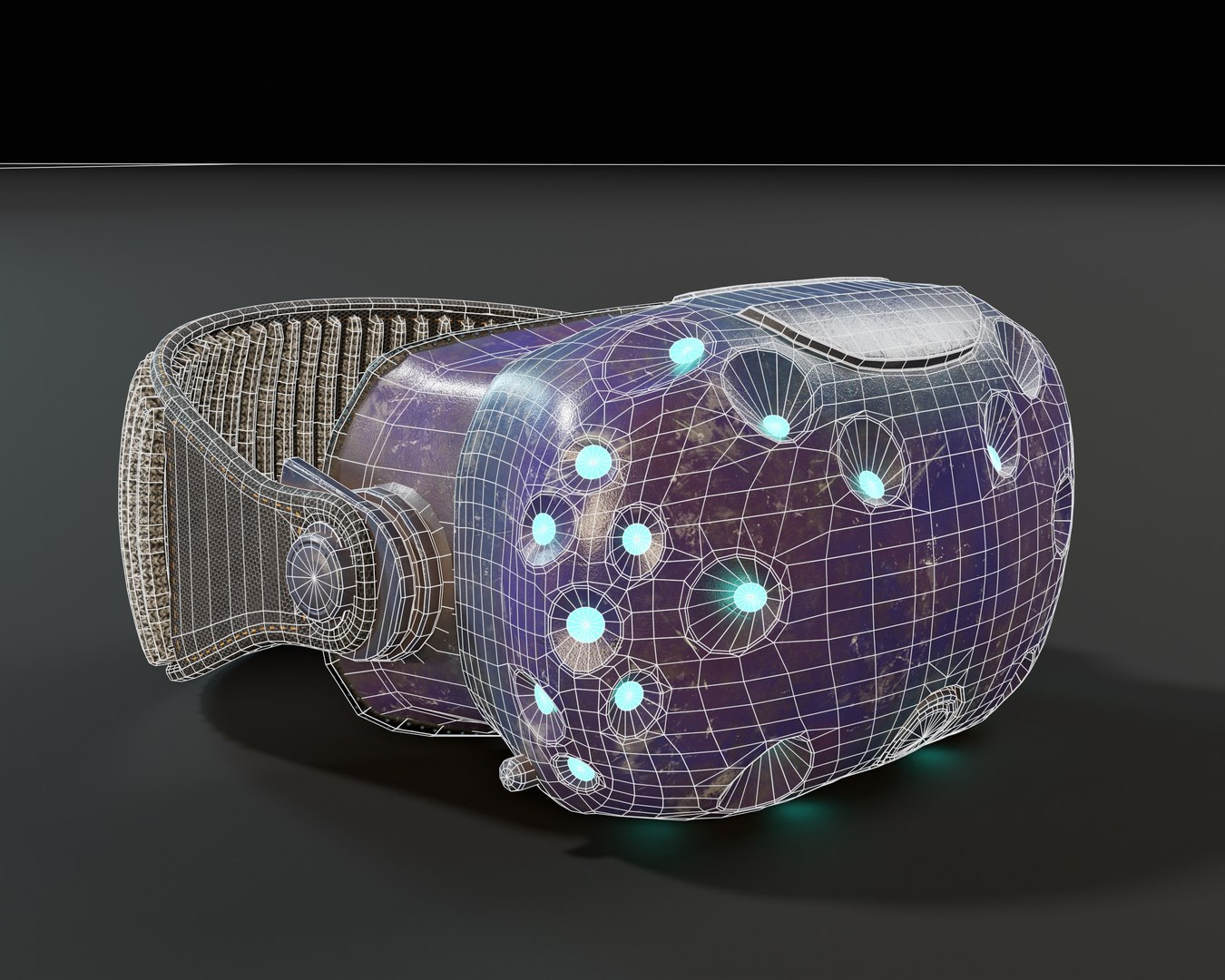Sci-Fi Nano Hacker Headset Visor MK1 3D Model - TurboSquid 2357138