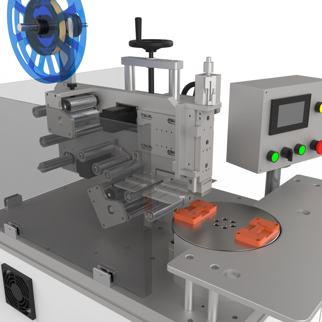 High-speed Rotary Labeling Machine 3D Model - TurboSquid 1854443