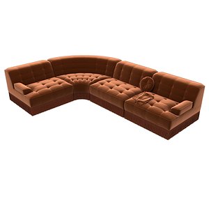 Elowen corner modular sofa 3D model