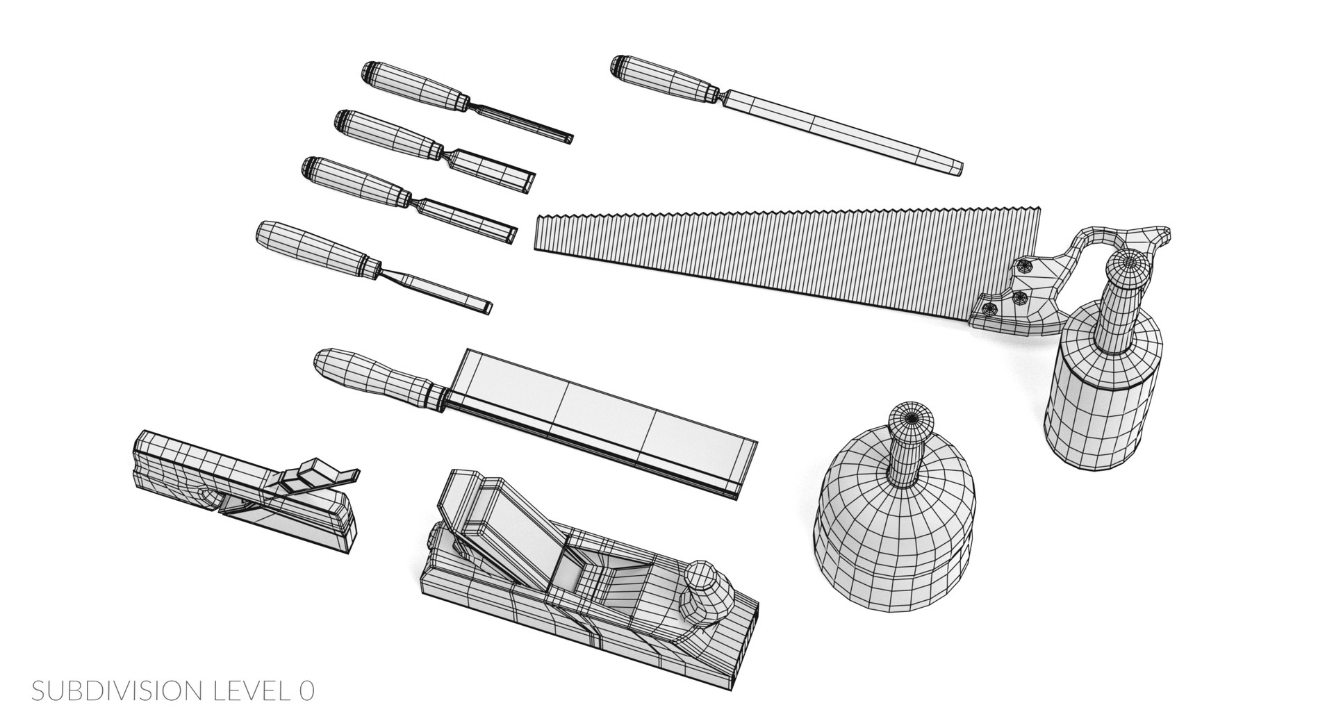 carpentry tools mallet chisel 3D model https://p.turbosquid.com/ts-thumb/BO/J8DopA/Z0Gb1541/carpentrytoolsw2/png/1553865934/1920x1080/fit_q87/9d0d2741e719991101342a7fe45eb157af9a7bbe/carpentrytoolsw2.jpg