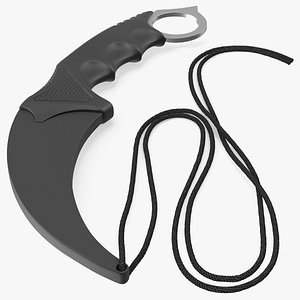 3D Tactical Karambit Knife Steel in Sheath