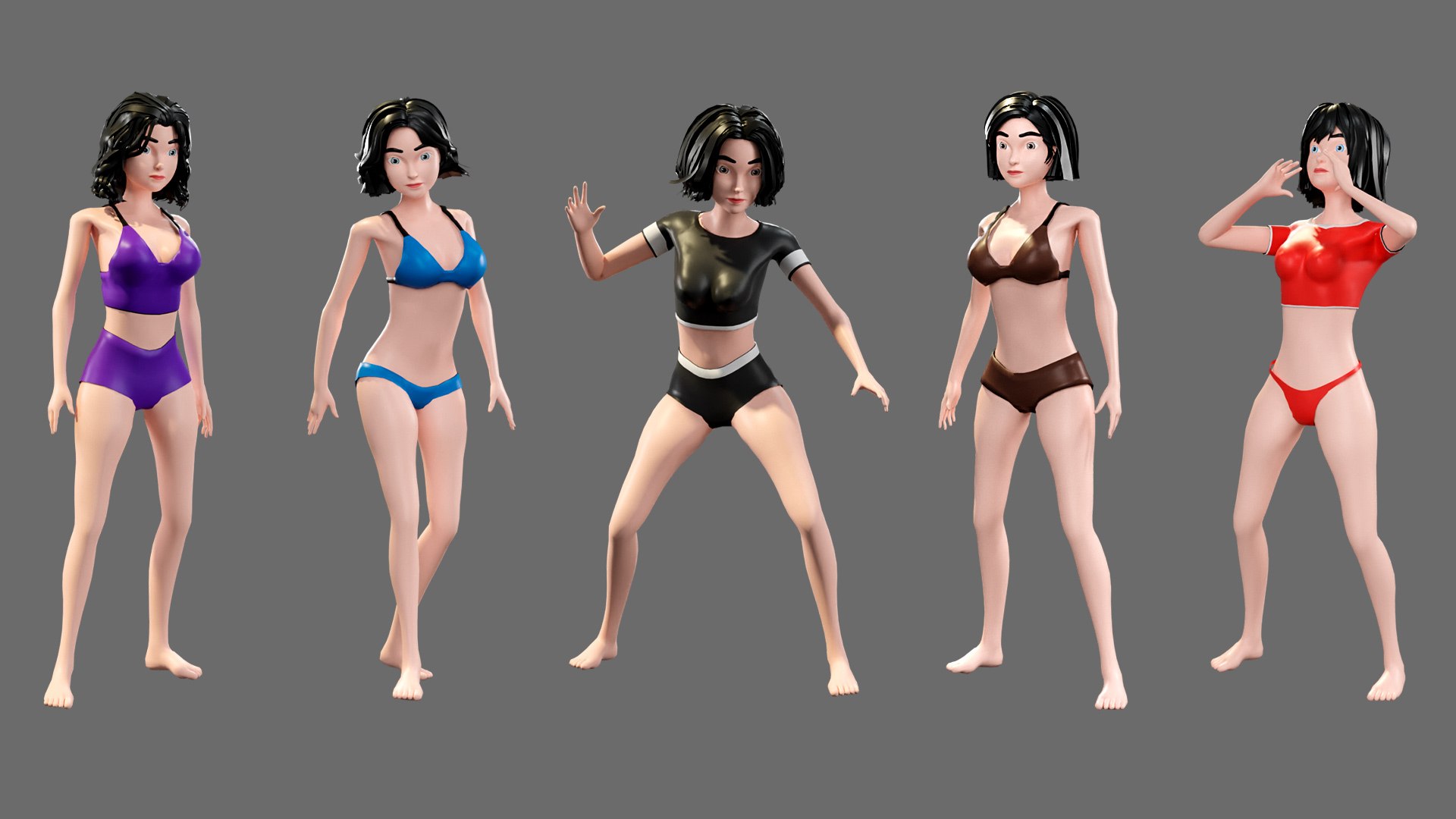 Cartoon characters - girls in swimsuits model https://p.turbosquid.com/ts-thumb/BO/QJ1p76/bp/12/jpg/1740332360/1920x1080/fit_q87/2df4e3b496944cbec0093635240e24b17dd379d7/12.jpg