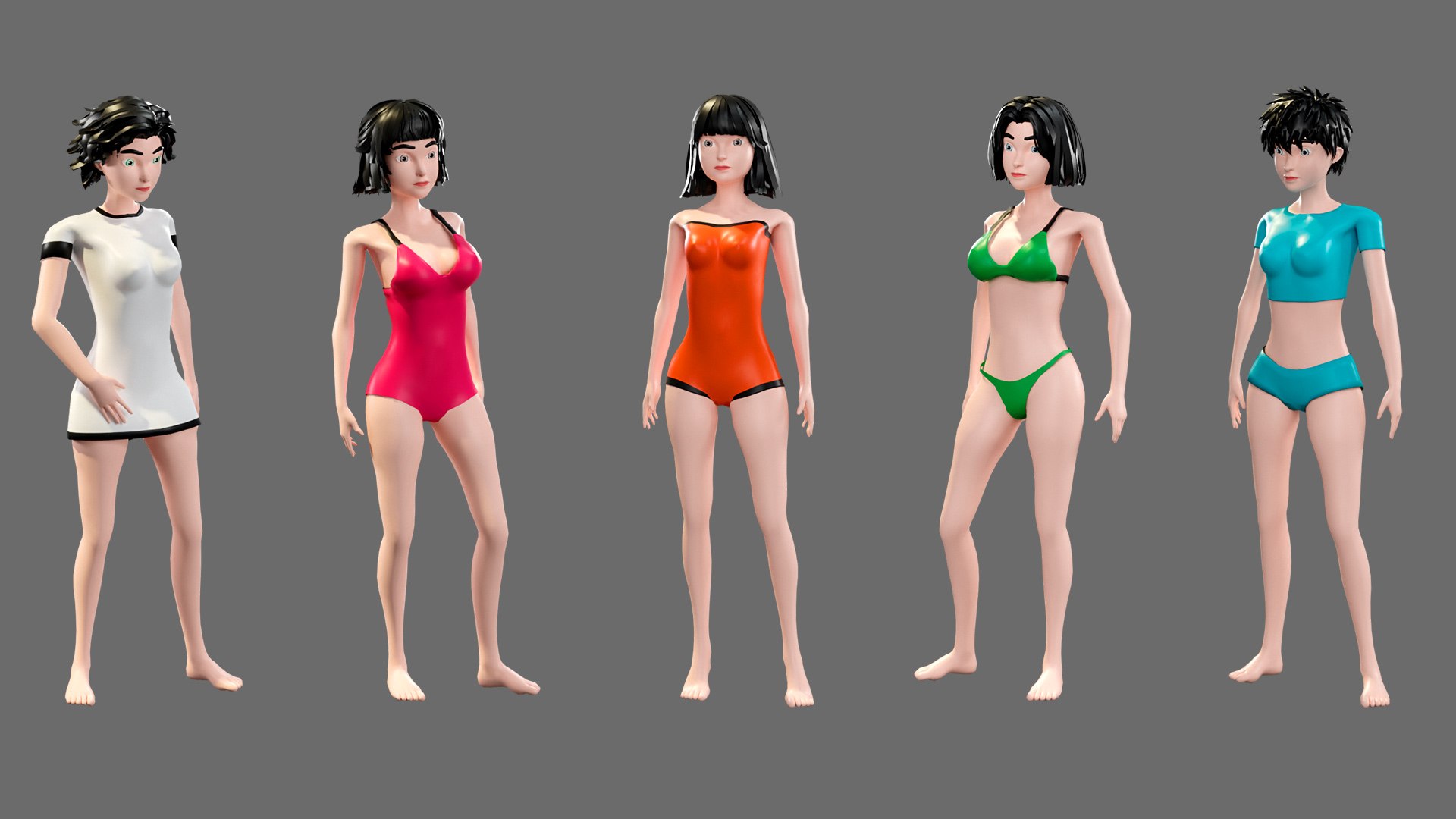 Cartoon characters - girls in swimsuits model https://p.turbosquid.com/ts-thumb/BO/QJ1p76/tS/11/jpg/1740332359/1920x1080/fit_q87/85939309834a368e582e114a5f76c578ddb079b0/11.jpg