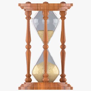 3d model hourglass hour glass