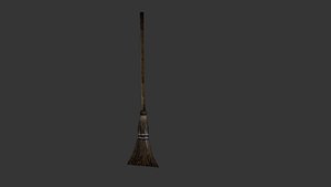broom 3D model