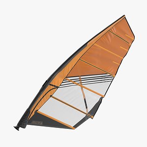 sport windsurf mast sail 3D model