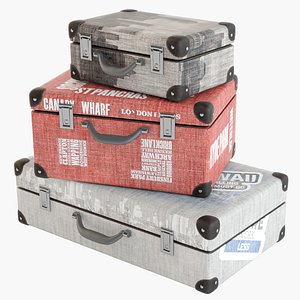 suitcase set 3D model