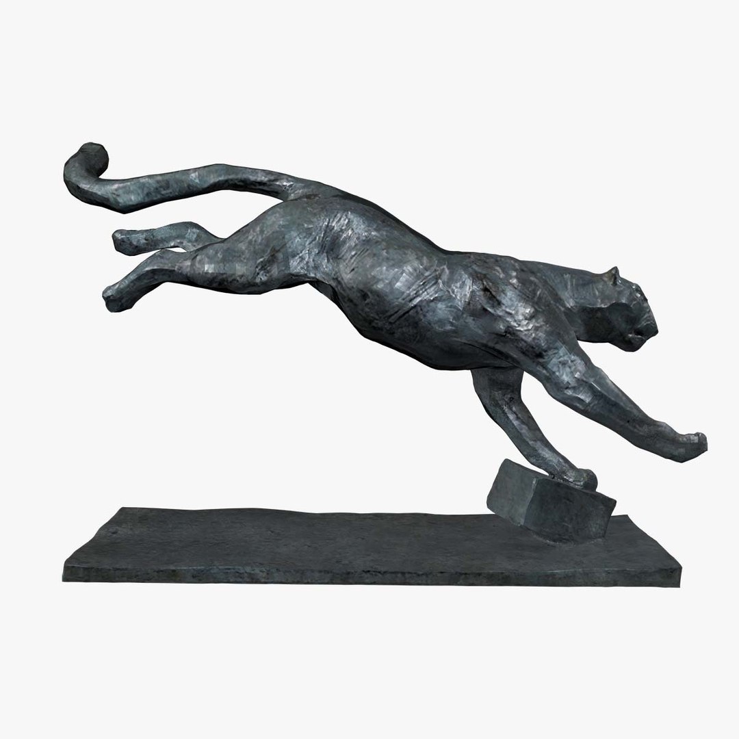 Panther Statue 3D model TurboSquid 2085294