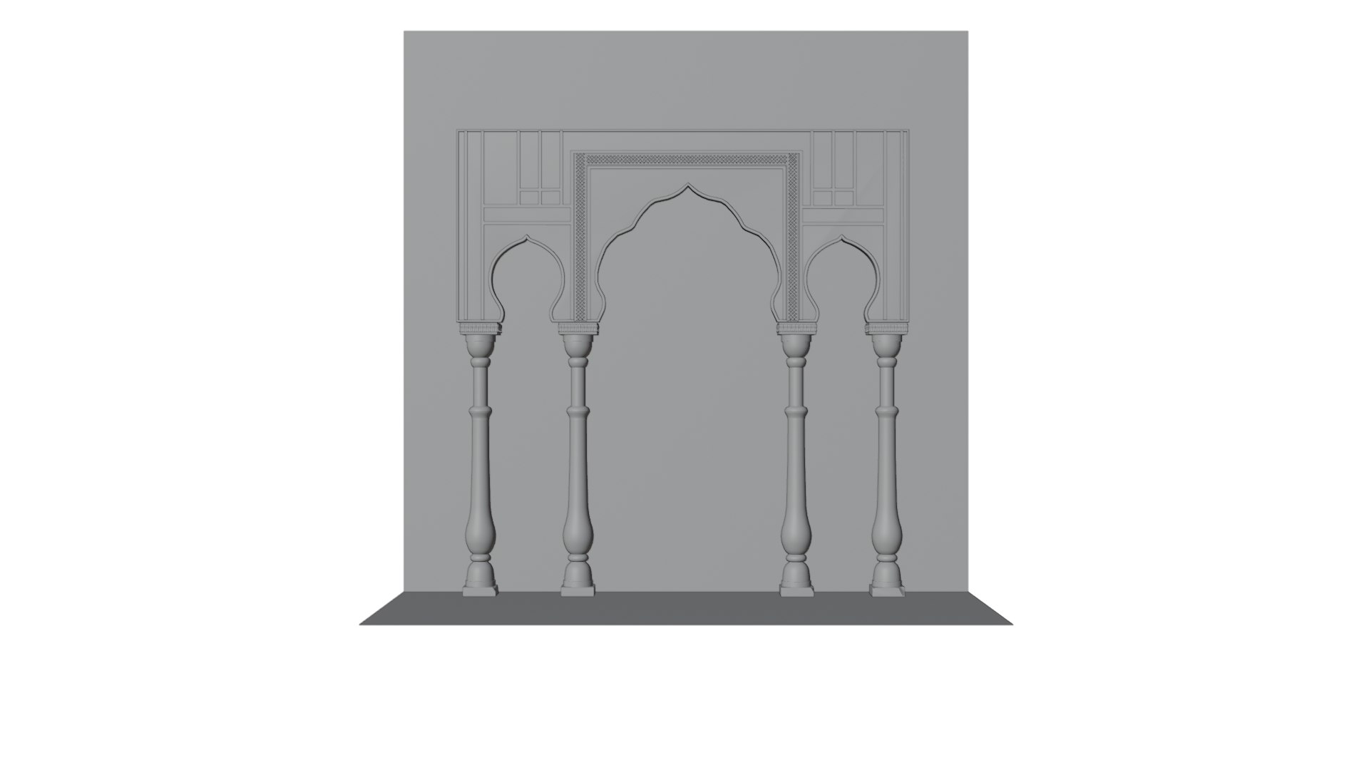 3D Royal Indian Style Gate - 3D Model 2 - TurboSquid 2415176