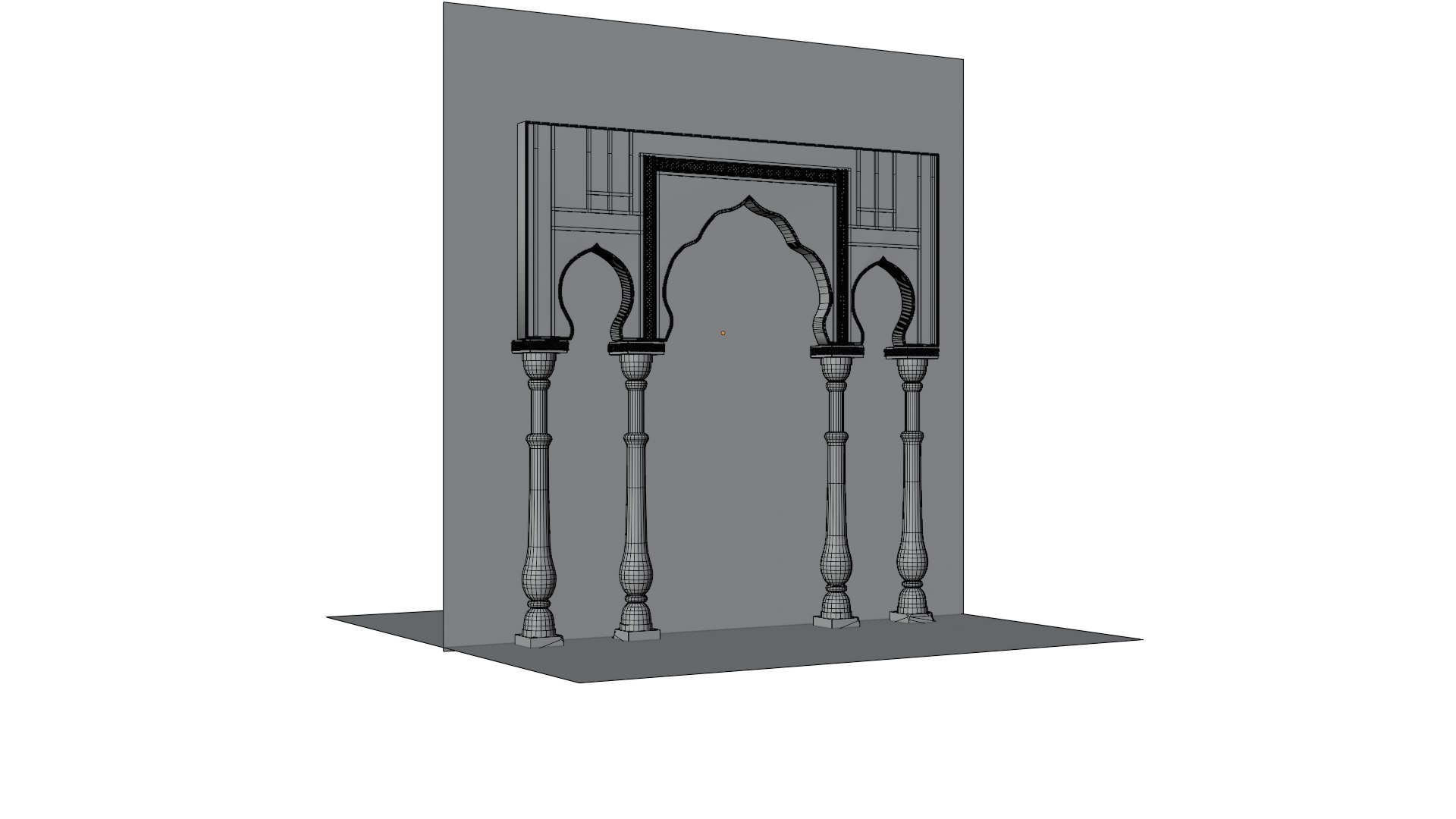 3D Royal Indian Style Gate - 3D Model 2 - TurboSquid 2415176