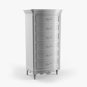 3d model chest 6 drawers