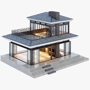 Two-story all-season pavilion in FLR style