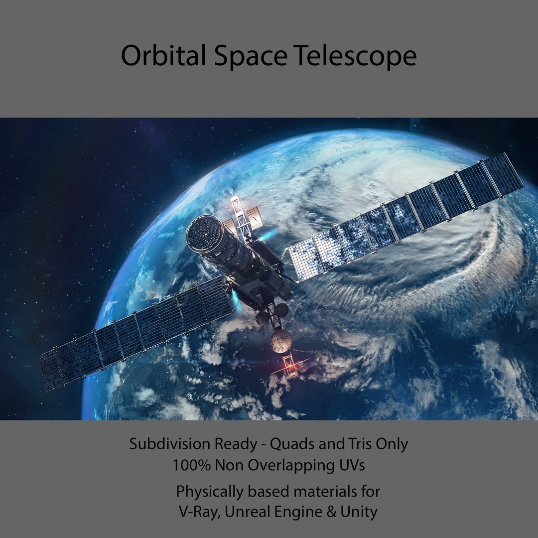 3D Orbital Space Telescope Model - TurboSquid 1513367