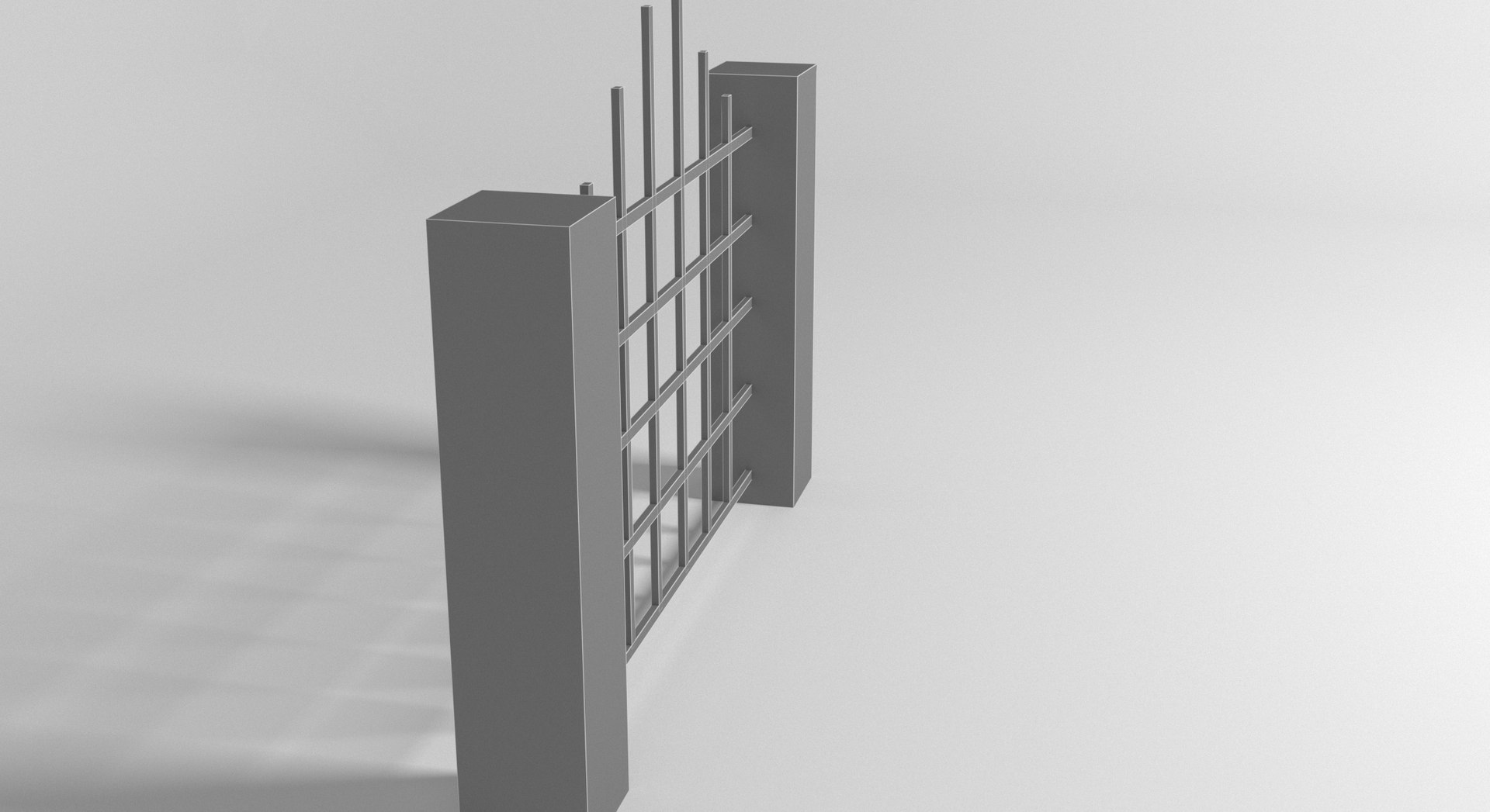 3D Model Brick Fence - TurboSquid 1927901