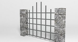 Brick fence