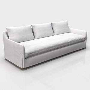 Skirted Track Arm 3 Seatter Sofa PBR