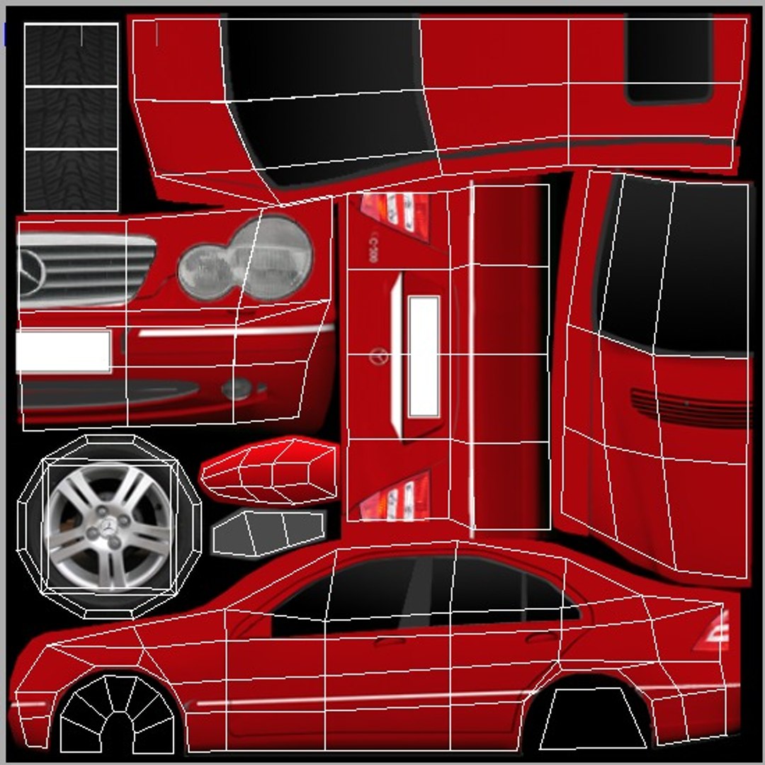 3d car mercedes