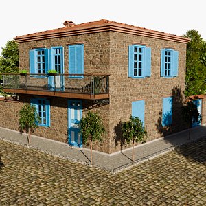 3D MediterrenianHouse01