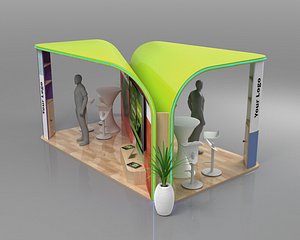 3D exhibition stand model