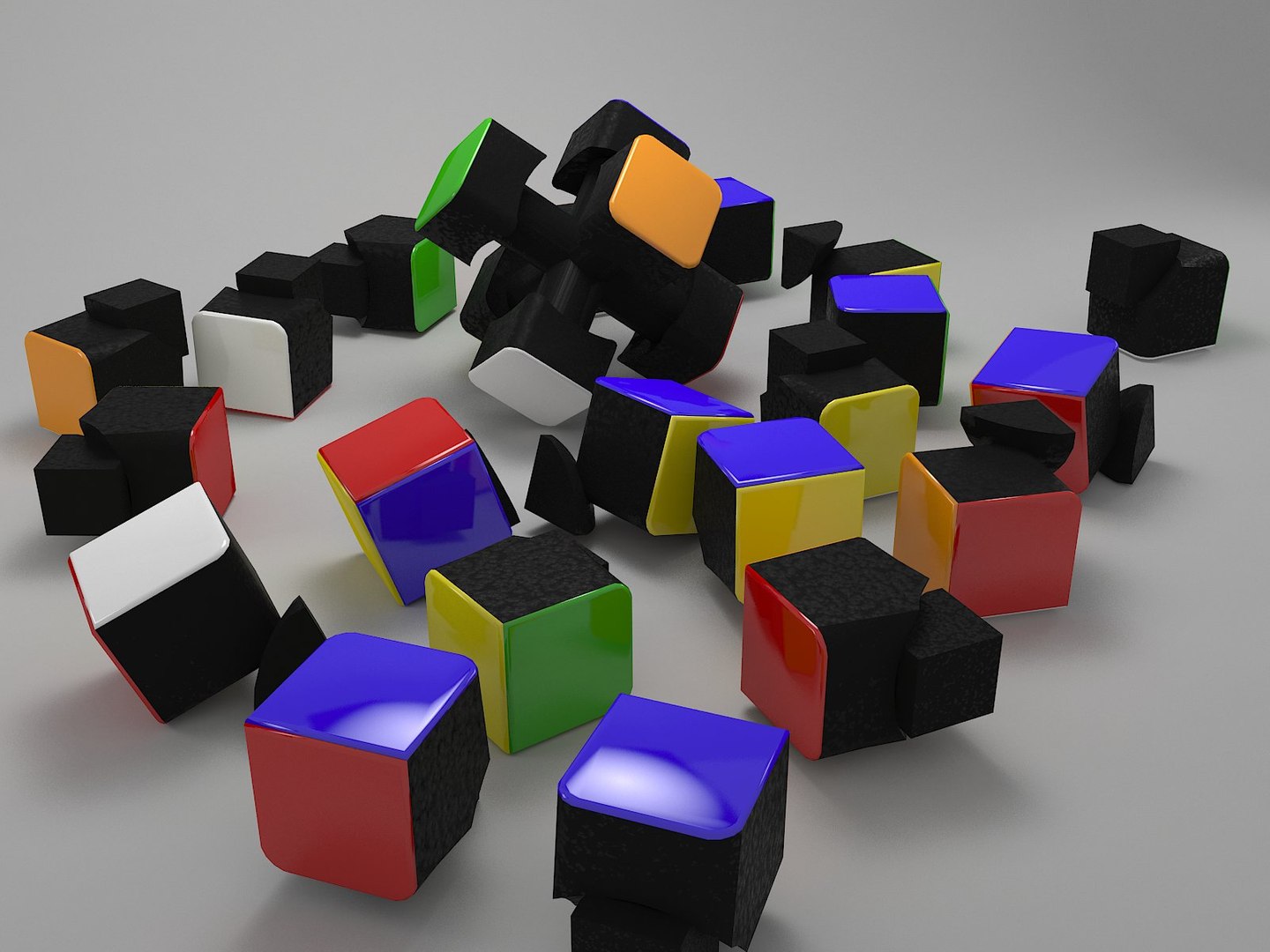 3d Rubik S Cube Model