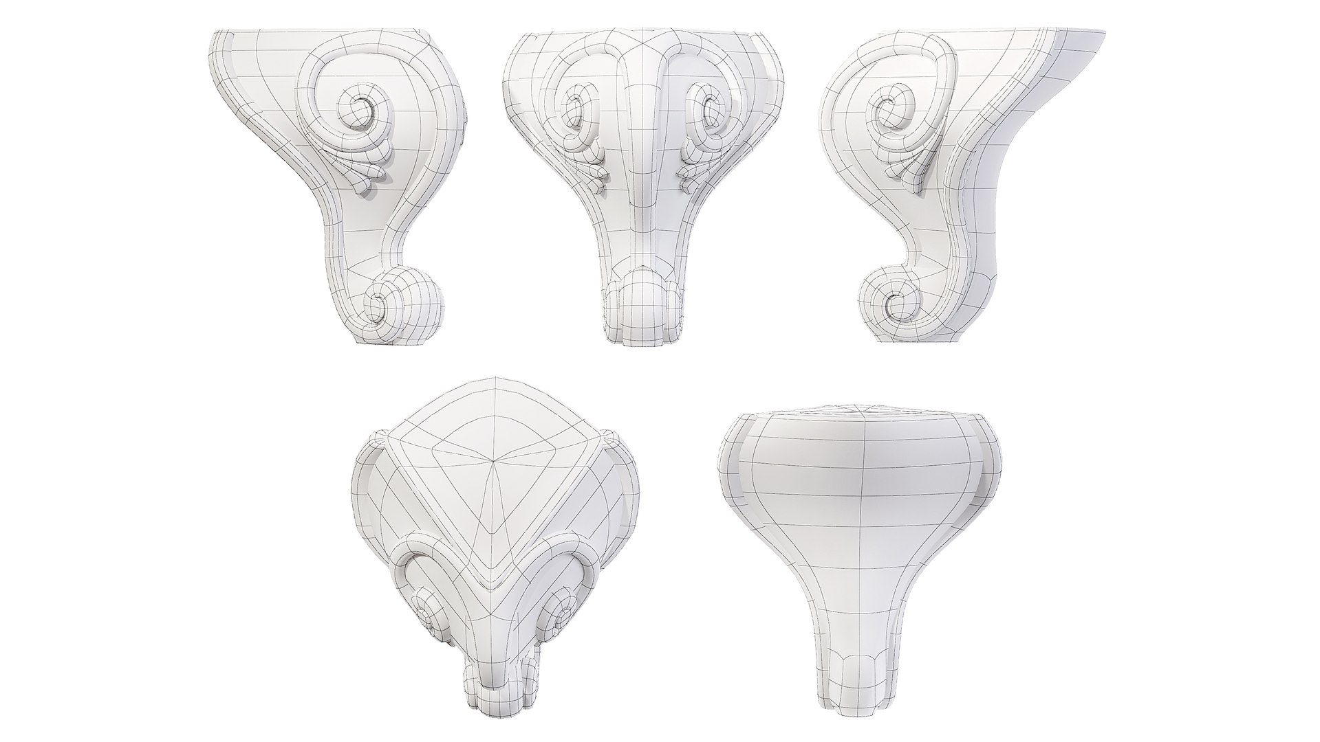 3D Classic Leg 039 - TurboSquid 1954396