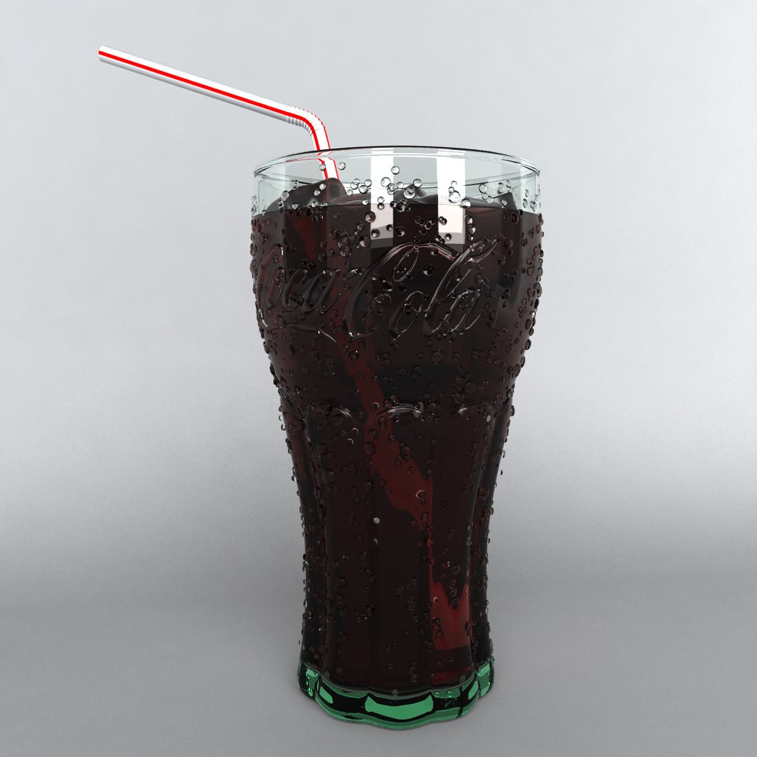 Coca Cola Glass 3d Model