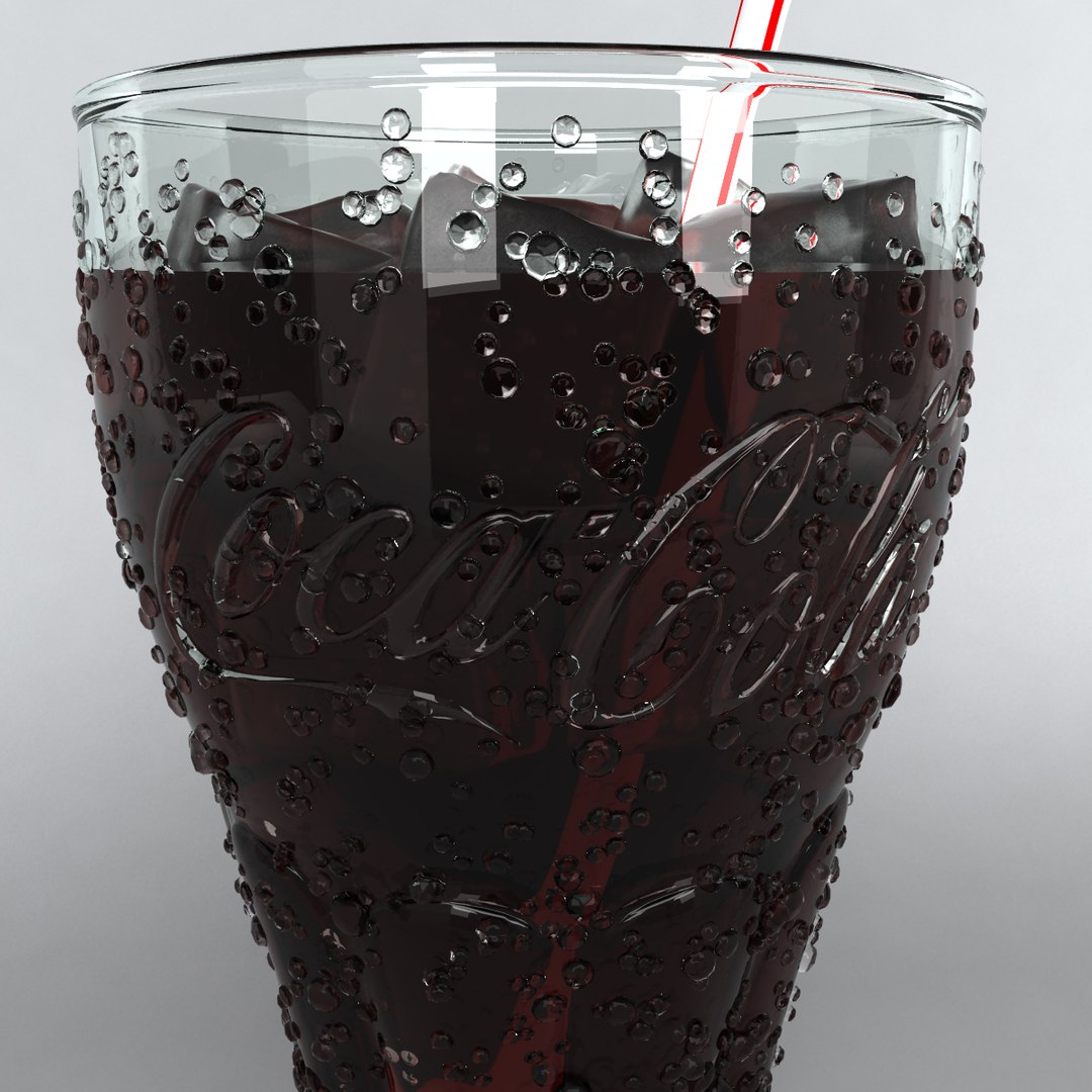 Coca Cola Glass 3d Model