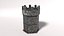 Battle Tower - Low Poly Game Asset