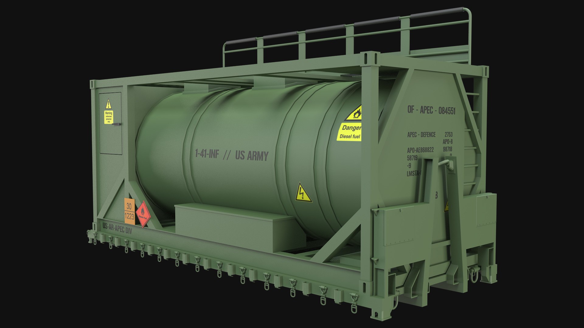 Military Portable Fuel Container With Flatrack 3D Model - TurboSquid ...