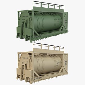 Military Portable Fuel Container With Flatrack 3D model