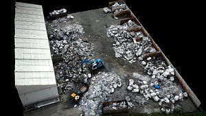 scrapyard metal trash junkyard storage terrain photogrammetry