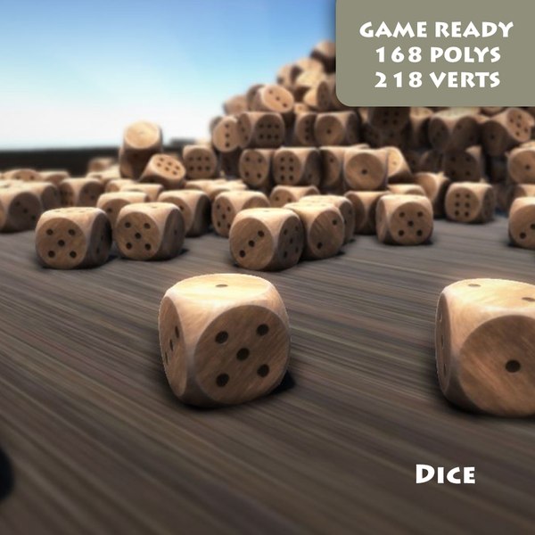 ready dice pbr 3d model