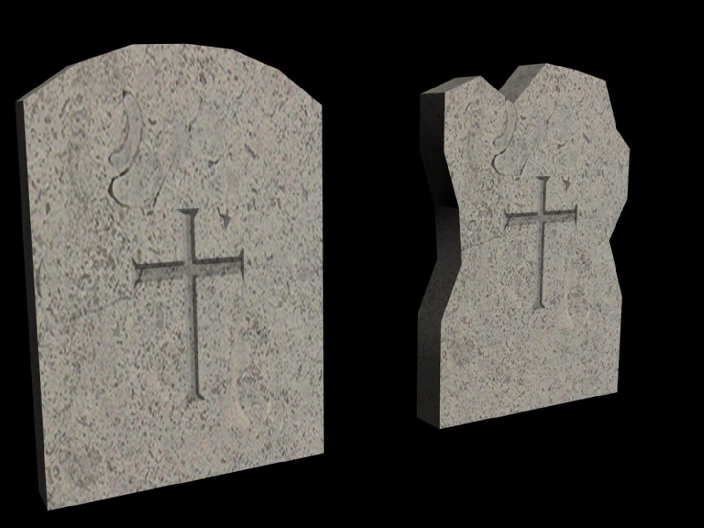Free Set Graves 3d Model