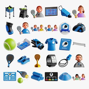 Padel 3D Collection 3D model