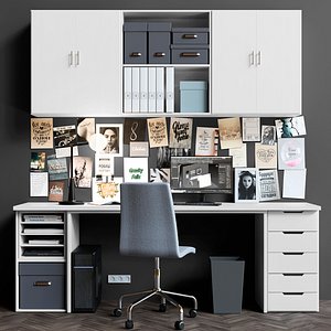 3D model set offices
