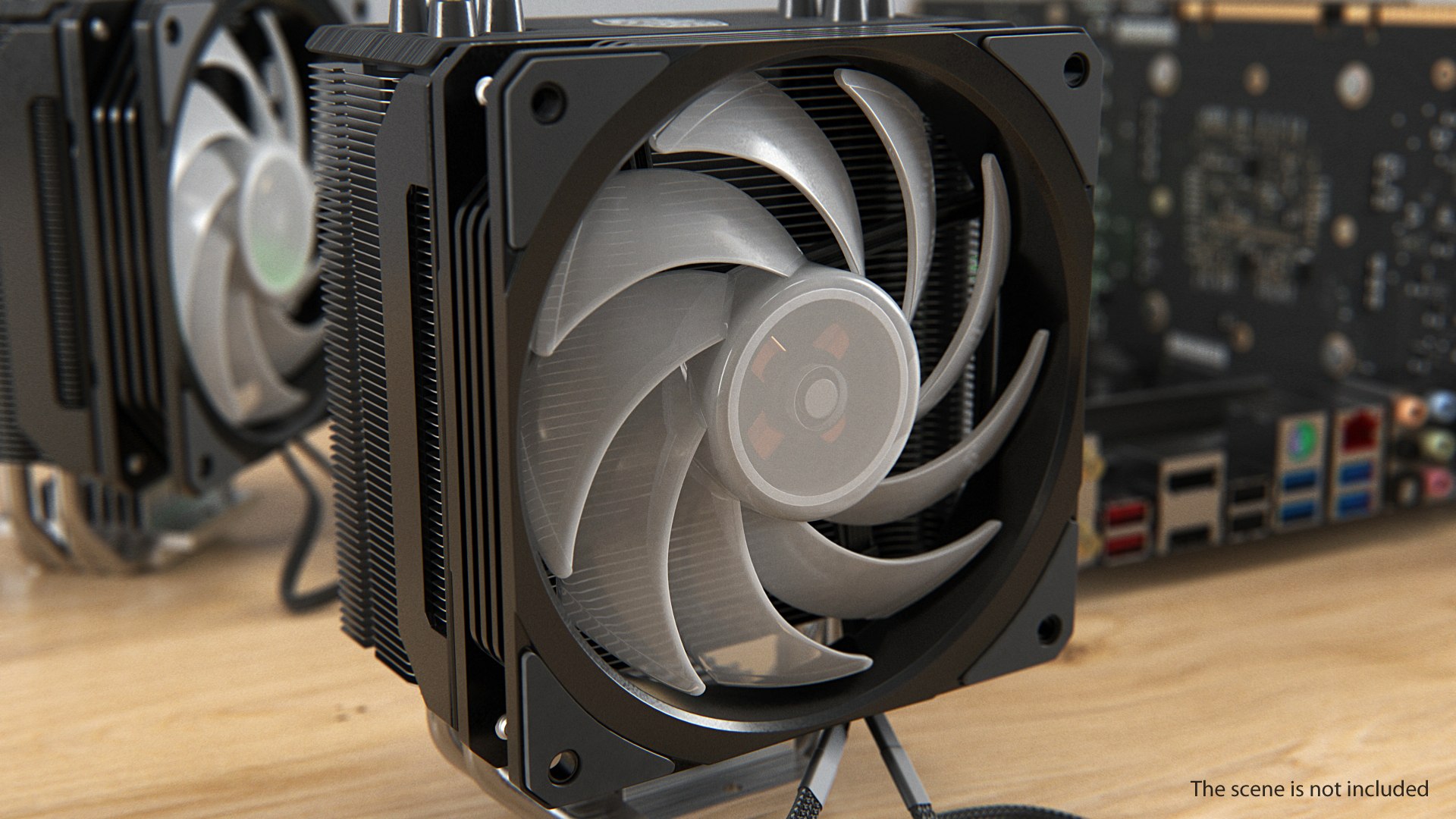 120mm Computer Fan 3D model preview