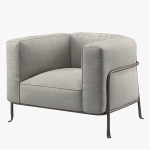 B and B Italia Borea Armchair 3D model