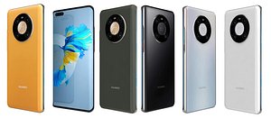 3D Huawei Mate 40 Pro All Colors  Low Poly model