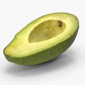 Half Of Avocado 3D model