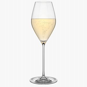 3D Tulip Champagne Glass