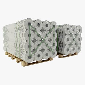 Lumber Wrap Rolls 3D