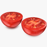 Cherry Tomato Split in Half - 3D Scanned