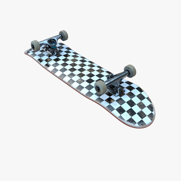 realistic skateboard truck 3D model