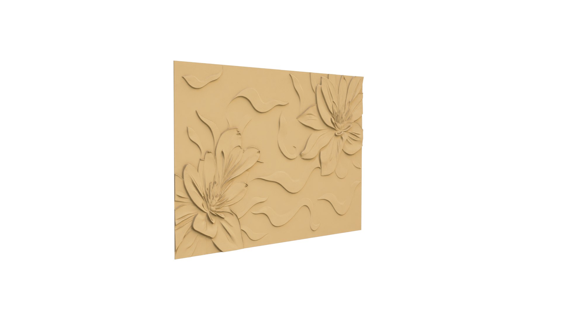 Modern Panel Wall Decor Set Wall Relief Mural CNC 109 3D Model