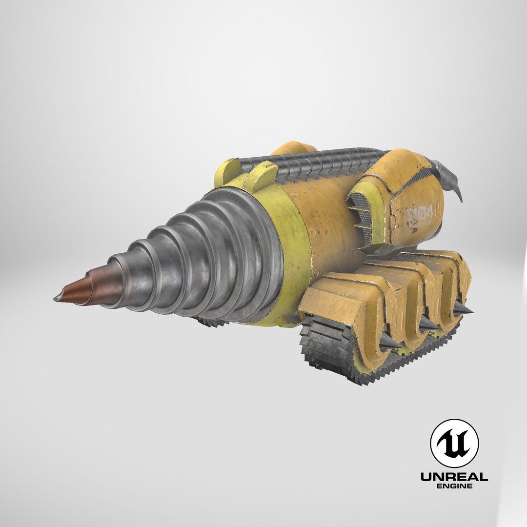 3D Fantasy Mobile Drill Vehicle PBR model https://p.turbosquid.com/ts-thumb/BP/ST4hUK/Zo/stemcell_unreal_render/png/1722603756/1920x1080/fit_q87/9d1d5c081c1da30824ddac22d82c29f7871f046e/stemcell_unreal_render.jpg