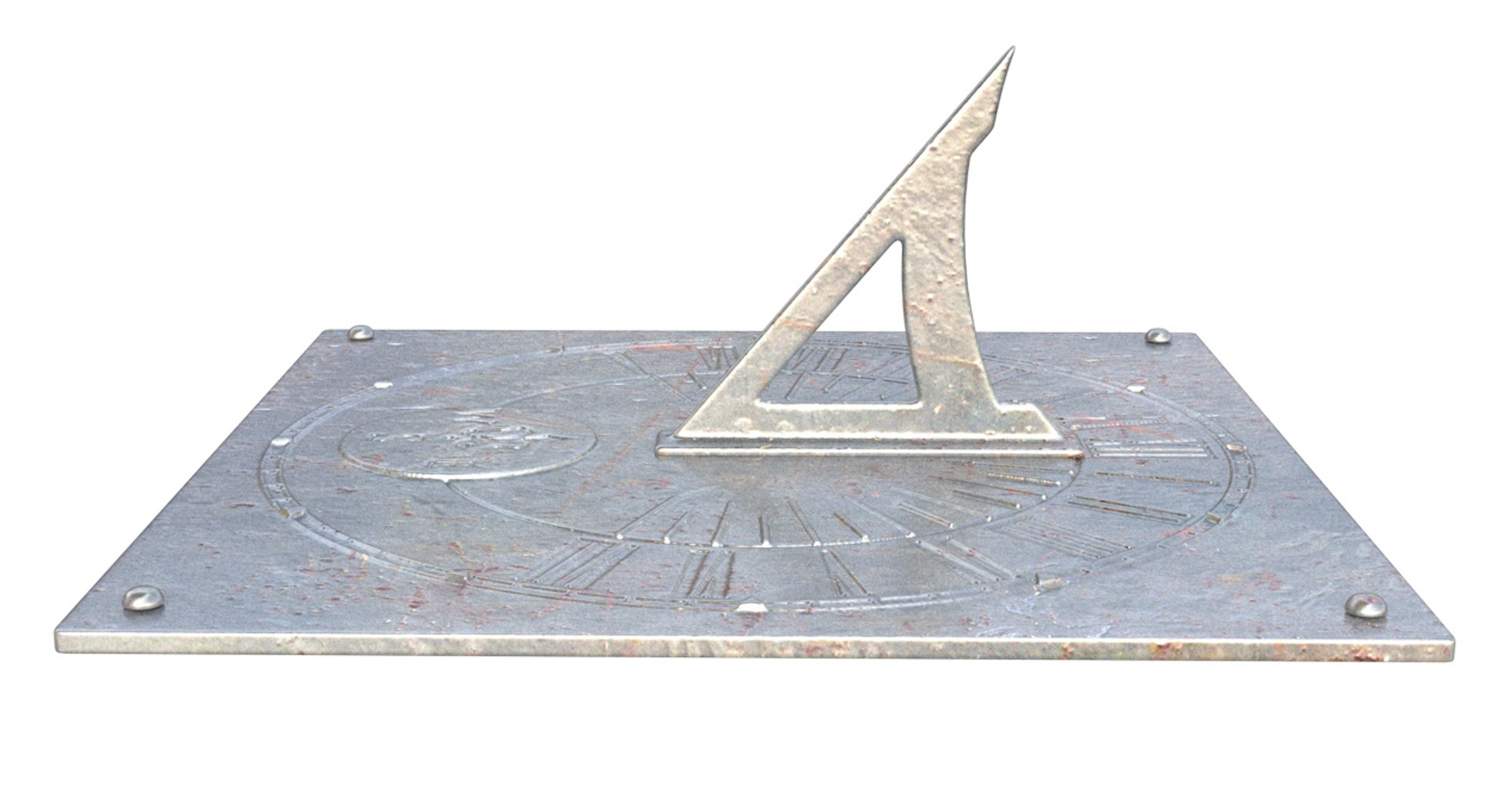 3D Worn Antique Sundial - TurboSquid 1470902